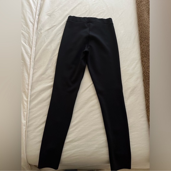 WOLFORD Midnight Grace Leggings - Front Slit Hem in Solid Black - Picture 9 of 10